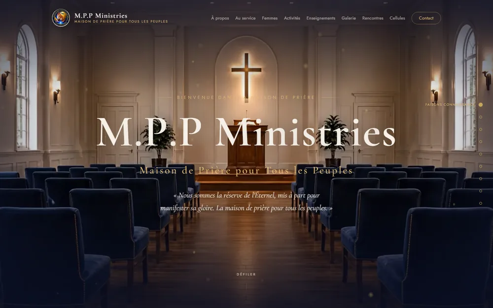 M.P.P Ministries · Maquette conceptuelle