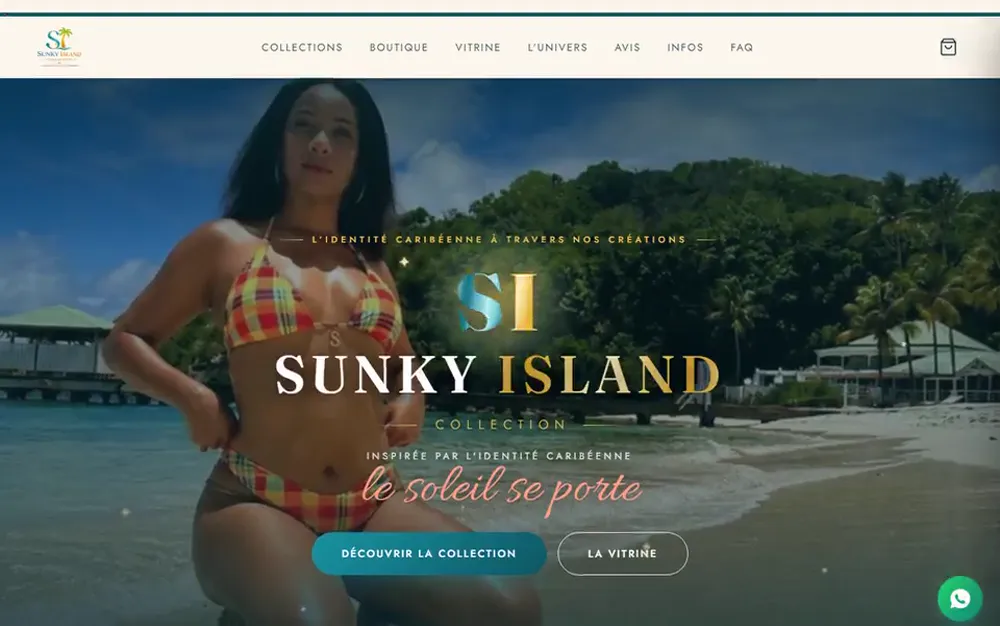 Vue 2 du projet Sunky Island